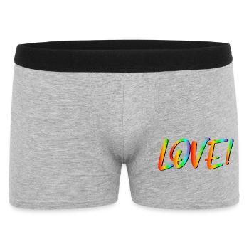LGBTQ Love - Men's Boxer Shorts - heather grey - Front
