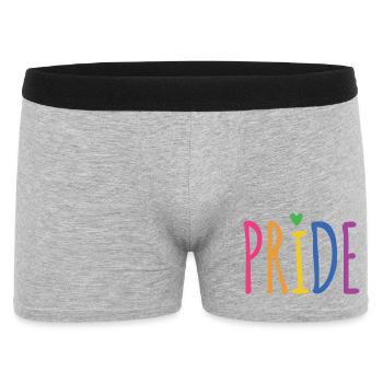 LGBTQ+ Pride Month - Men's Boxer Shorts - heather grey - Front