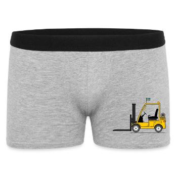 Forklift Sweden flag - Men's Boxer Shorts - heather grey - Front