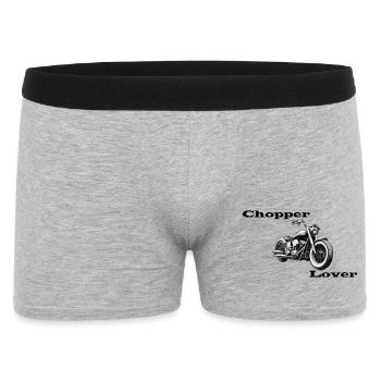 Chopper Lover - Men's Boxer Shorts - heather grey - Front