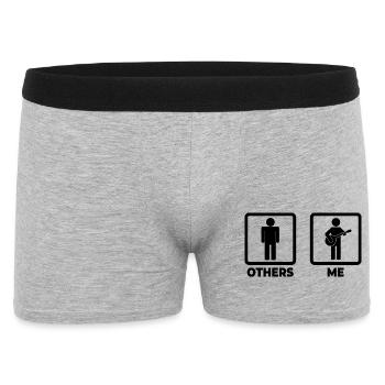 Drôle de joueur de banjo - Boxer Homme - gris chiné - Devant