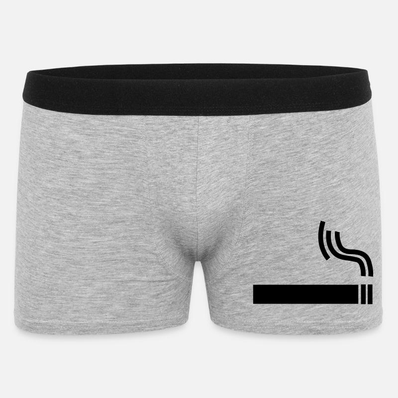 Zigarette Cigarette raucherpause - Männer Boxer Shorts - Grau meliert