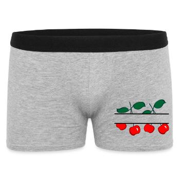 Bannière de cerise aux cerises rouges - Boxer Homme - gris chiné - Devant
