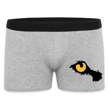 Auge des Tigers - Männer Boxer Shorts - Grau meliert - Vorne
