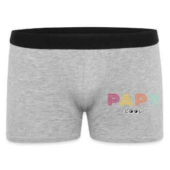 Cadeau Grand Père Papy Cool Personnalisé Humour - Boxer Homme - gris chiné - Devant