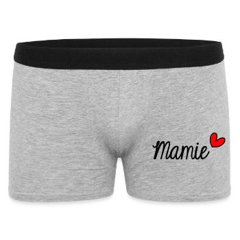 NOËL. ANNEE. ANNIVERSAIRE. RETRAITE. PAPA. MAMAM. - Boxer Homme - gris chiné - Devant