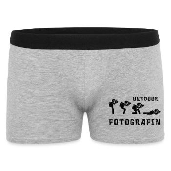 Outdoor Fotografin - Männer Boxer Shorts - Grau meliert - Vorne