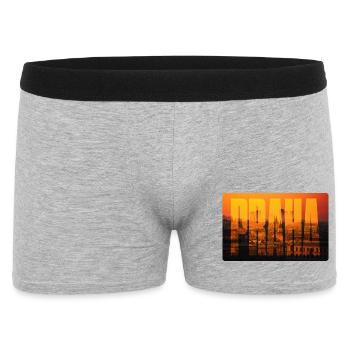 Prague Sunset Skyline - Men's Boxer Shorts - heather grey - Front