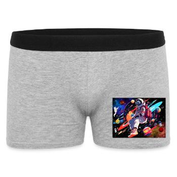 Astronaut and space - Men's Boxer Shorts - heather grey - Front