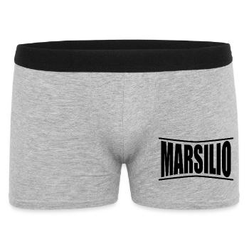 Marsilio t-shirt t-shirt idée cadeau - Boxer Homme - gris chiné - Devant