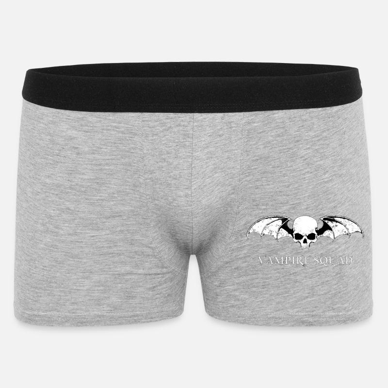 Vampire Squad Weiß - Männer Boxer Shorts - Grau meliert