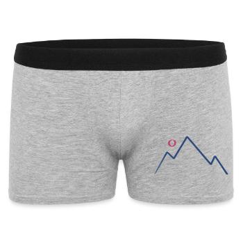 Mountain Sun - Männer Boxer Shorts - Grau meliert - Vorne