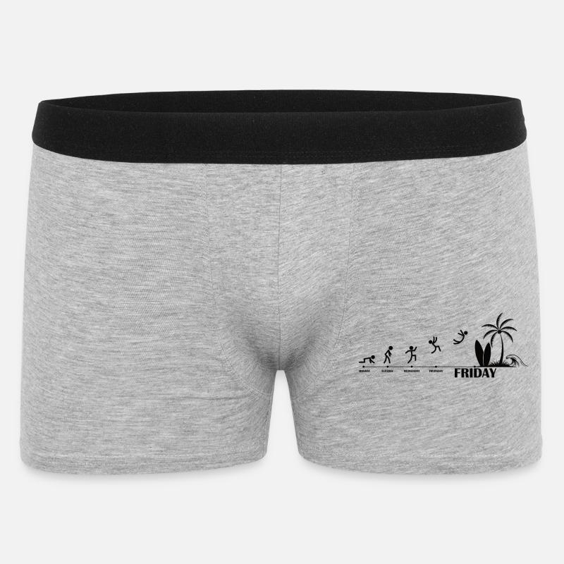 Finally Friday Beach Evolution - Men's Boxer Shorts - heather grey