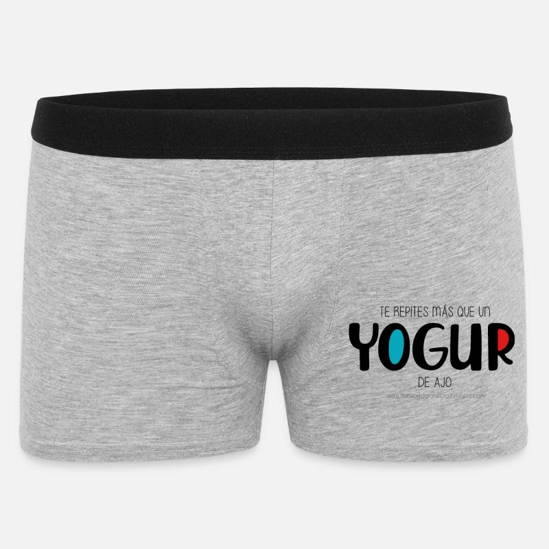 Knoblauch-Joghurt - Männer Boxer Shorts - Grau meliert