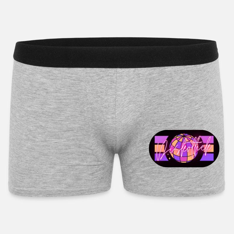 Disko - Männer Boxer Shorts - Grau meliert