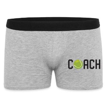 Entraîneur de tennis - Boxer Homme - gris chiné - Devant