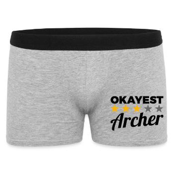 Okayest Archer - Men's Boxer Shorts - heather grey - Front