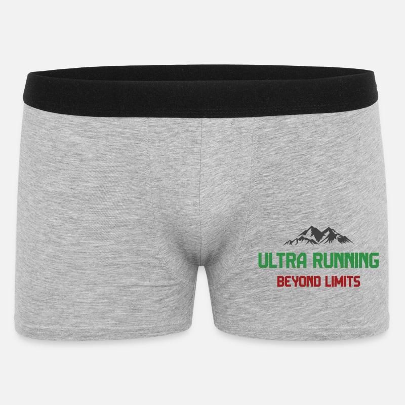 Ultra Running - Jenseits der Grenzen - Männer Boxer Shorts - Grau meliert