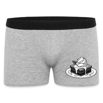 Brownie chaud - Boxer Homme - gris chiné - Devant