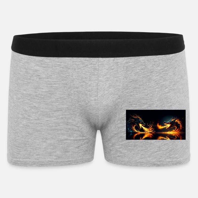 Hitze des Gefechts - Männer Boxer Shorts - Grau meliert
