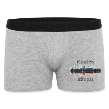 Choses Munich - Boxer Homme - gris chiné - Devant