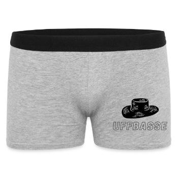 Strohhutliebe - Männer Boxer Shorts - Grau meliert - Vorne