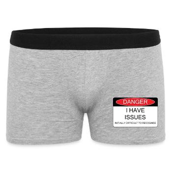 I have Issues - Men's Boxer Shorts - heather grey - Front