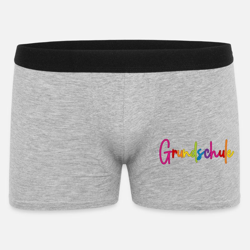Grundschule - Männer Boxer Shorts - Grau meliert