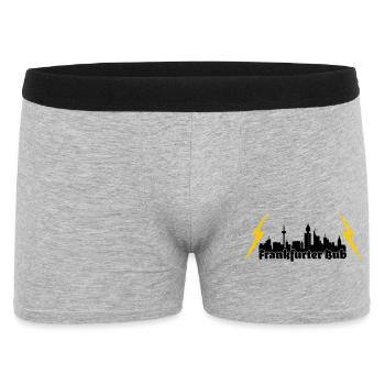 Frankfurter Bub ffm skyline - Männer Boxer Shorts - Grau meliert - Vorne