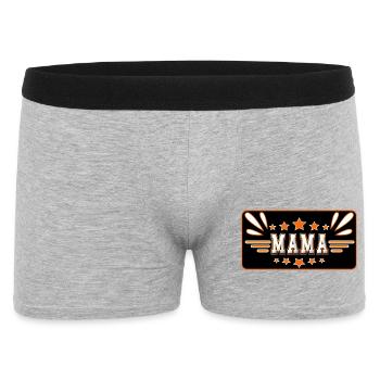 Muttertag Mama Mutter - Männer Boxer Shorts - Grau meliert - Vorne