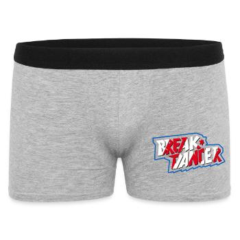 Vibrante Breakdancer Illustration - Männer Boxer Shorts - Grau meliert - Vorne