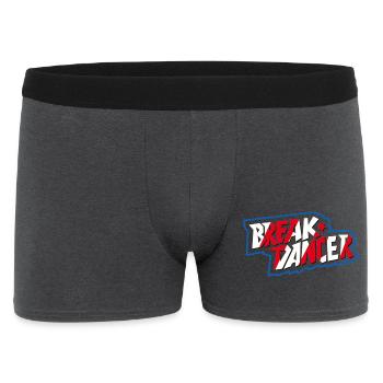 Vibrant Breakdancer Illustration - Men's Boxer Shorts - charcoal grey - Front