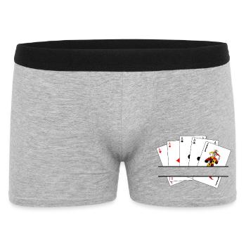 Five of a kind text banner - Men's Boxer Shorts - heather grey - Front