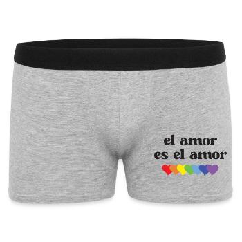 LGBT Pride Month - El Amor es el Amor - Men's Boxer Shorts - heather grey - Front