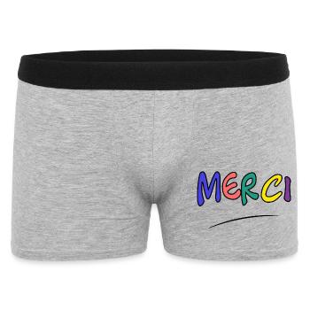 MERCI. MAÎTRESSE. MAÎTRE. MERCI MAÎTRESSE - Boxer Homme - gris chiné - Devant
