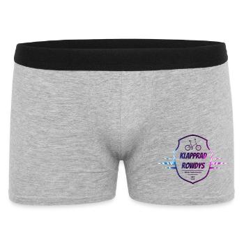 T-Shirt Klapprad Damen Faltrad Hoodie Cap Shirt - Männer Boxer Shorts - Grau meliert - Vorne