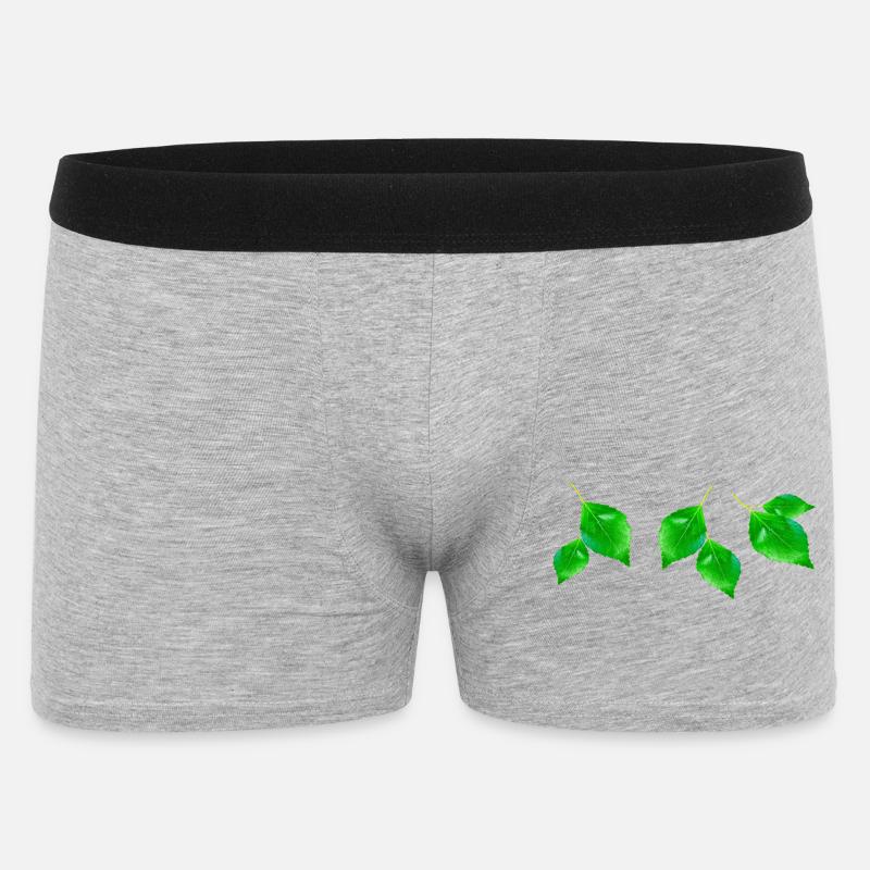 BIRKE || - Männer Boxer Shorts - Grau meliert