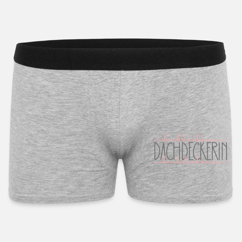 Dachdeckerin Geschenk Handwerkerin Beruf - Männer Boxer Shorts - Grau meliert