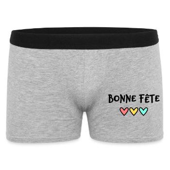 HAPPY FATHER'S DAY. DAD. FATHER's DAY - Men's Boxer Shorts - heather grey - Front