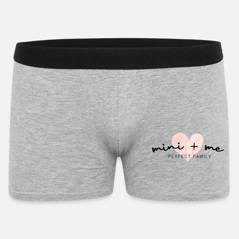 Set Mamma e Bambino | Famiglia perfetta | Mamma Che Dice - Boxer da uomo - grigio melange