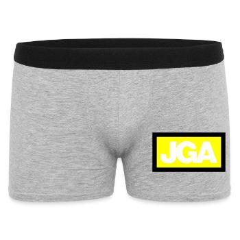 JGA SIMPLE - Emblème 3C - Boxer Homme - gris chiné - Devant