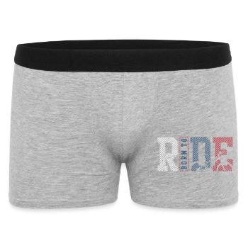 Route Rider Gestreifte Paneele - Männer Boxer Shorts - Grau meliert - Vorne
