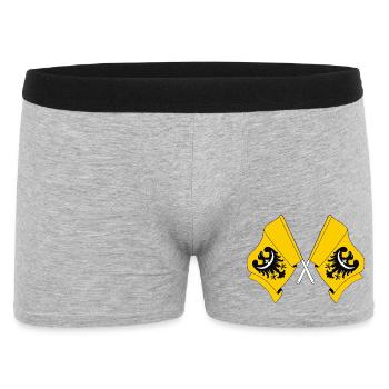 Deux drapeaux de Basse-Silésie - Boxer Homme - gris chiné - Devant