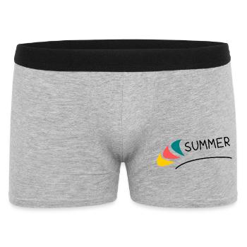 VACANCES. BONNES VACANCES. MAÎTRESSE. MAÎTRE. PROF - Boxer Homme - gris chiné - Devant