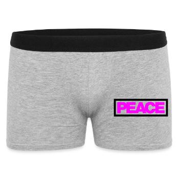 Typo PEACE Contour 2C - Boxer Homme - gris chiné - Devant