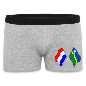 Drapeau Pays-Bas Flevoland - Boxer Homme - gris chiné - Devant