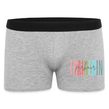 Trainerin Parkour Parkourtrainerin Geschenk - Männer Boxer Shorts - Grau meliert - Vorne