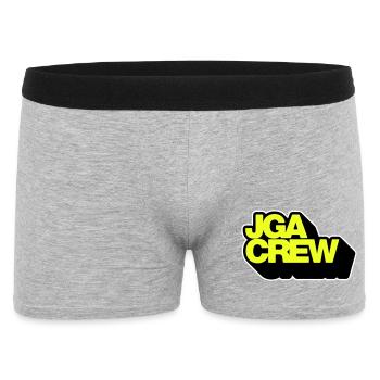 Enterrement de vie de garçon Crew 3D - Boxer Homme - gris chiné - Devant