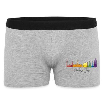 Hamburger Jung - Männer Boxer Shorts - Grau meliert - Vorne