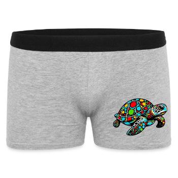 Turtle - Men's Boxer Shorts - heather grey - Front